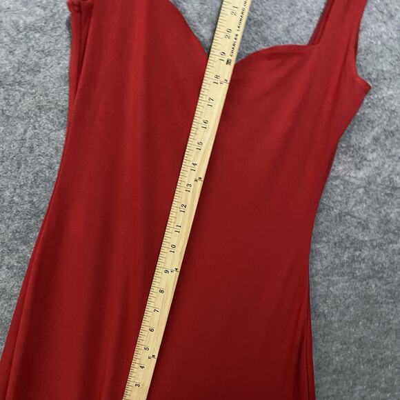 Oh Polly Jumpsuit Womens Sz 10‎ Red Plunge Back Wide Leg Stretch Sexy Party NWT - Picture 8 of 11